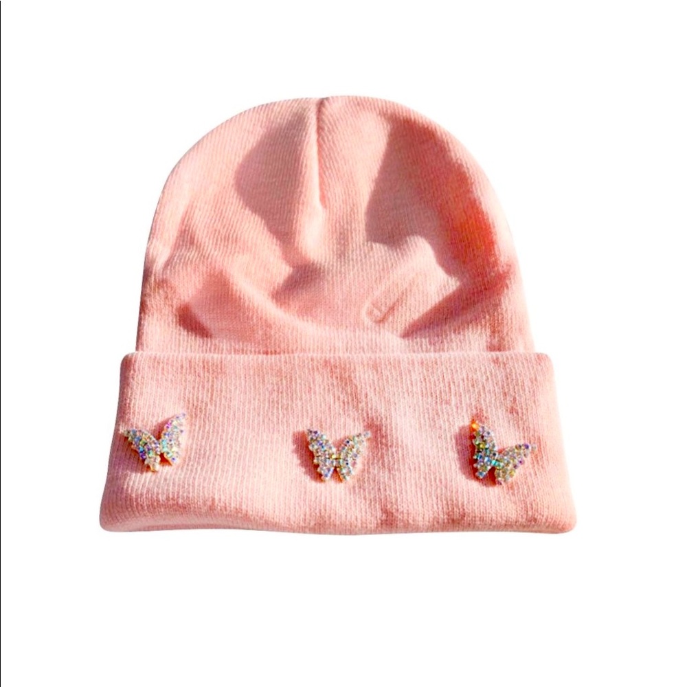 Beautiful pink beanie. Very nice quality
